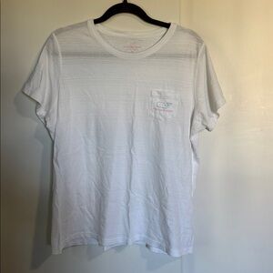 Vineyard Vines White Crew Neck Tee